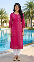 Rani Cotton Straight Kurta-700021